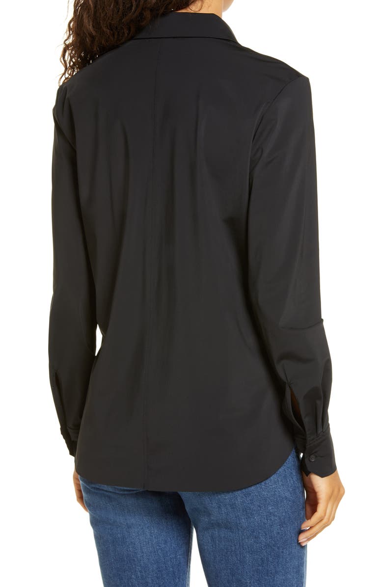 Lysse 'Lyssentials Connie Slim Fit Button-Up Shirt, Alternate, color, Black