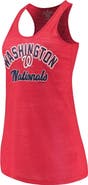 SOFT AS A GRAPE Women's Soft as a Grape Red Washington Nationals Multicount Racerback Tank Top