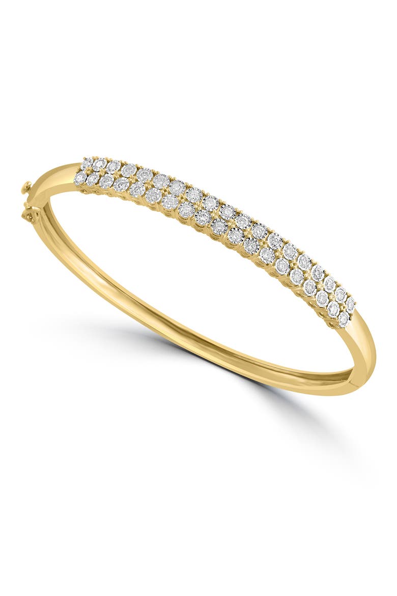 Diamond Bangle Bracelet - 0.97ct., Main, color, GOLD