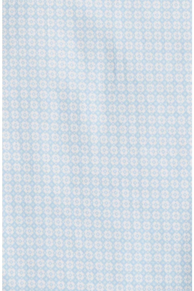 Diamond Print Short Sleeve Button-Up Shirt, Alternate, color, BLUE