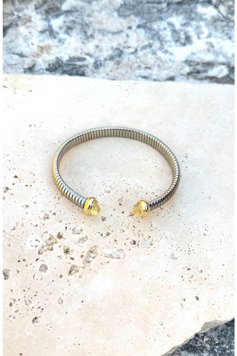 Omega Coil Cuff Bracelet, Alternate, color, SILVER