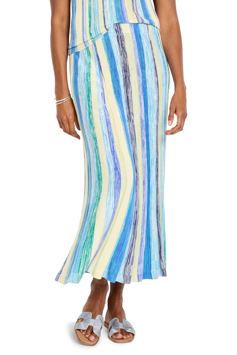 Coast Crush Maxi Sweater Skirt, Main, color, BLUE MULTI