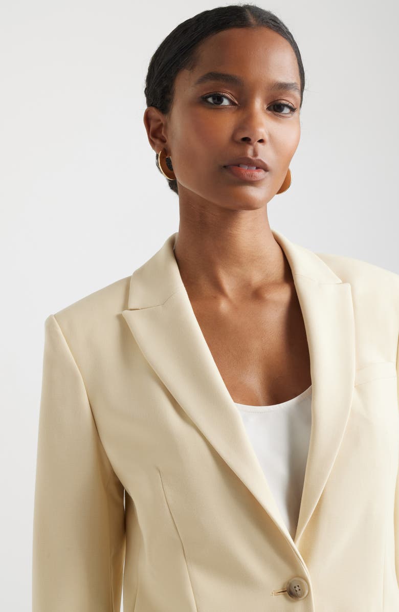 Nordstrom The Ingrid Classic Fit Blazer, Alternate, color, Yellow Mist