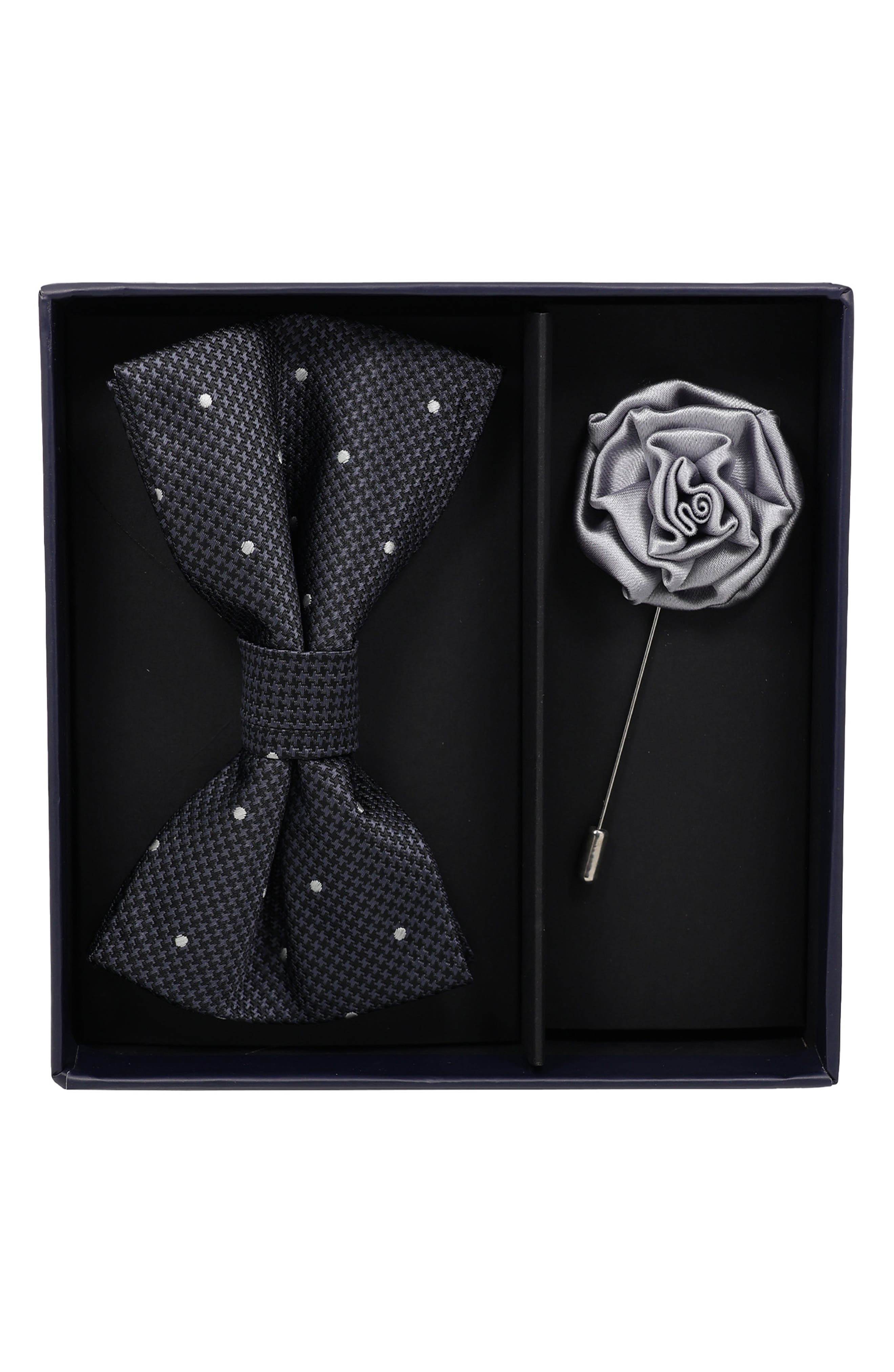 Bow Tie and Lapel Pin Set