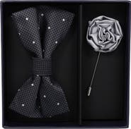 Ben Sherman Bow Tie and Lapel Pin Set