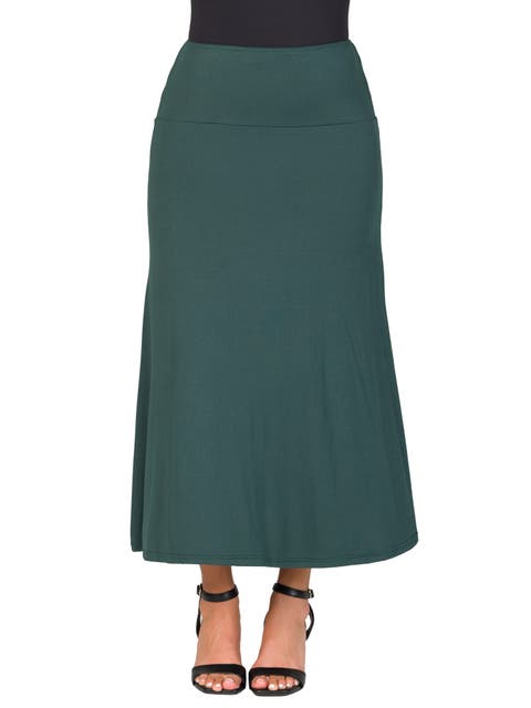 Petite Elastic Waist Maxi Skirt