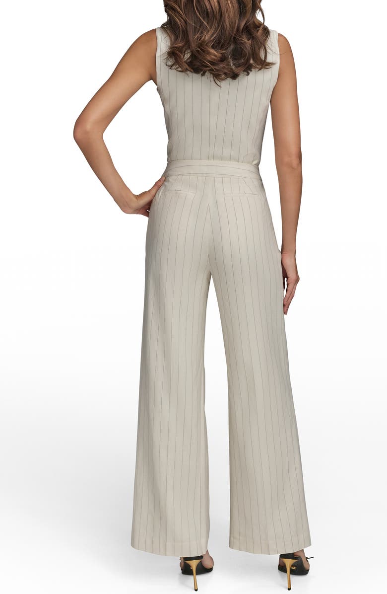 Donna Karan New York Pinstripe Straight Leg Pants, Alternate, color, 