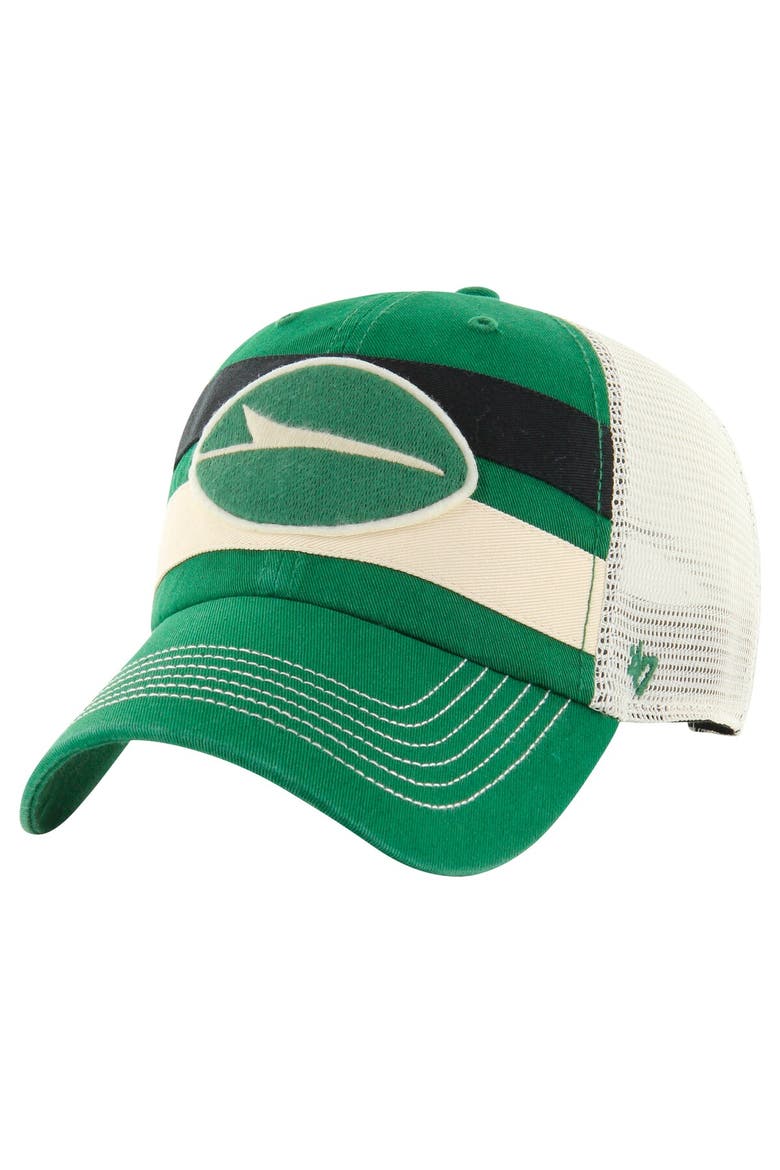 Men's '47 Kelly Green New York Jets Clubhouse Boon Clean-Up Trucker Adjustable Hat, Alternate, color, Kelly Green