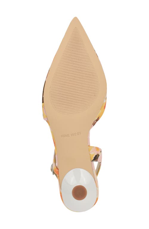 Nine West Renela Pointed Toe Slingback Pump In White 140