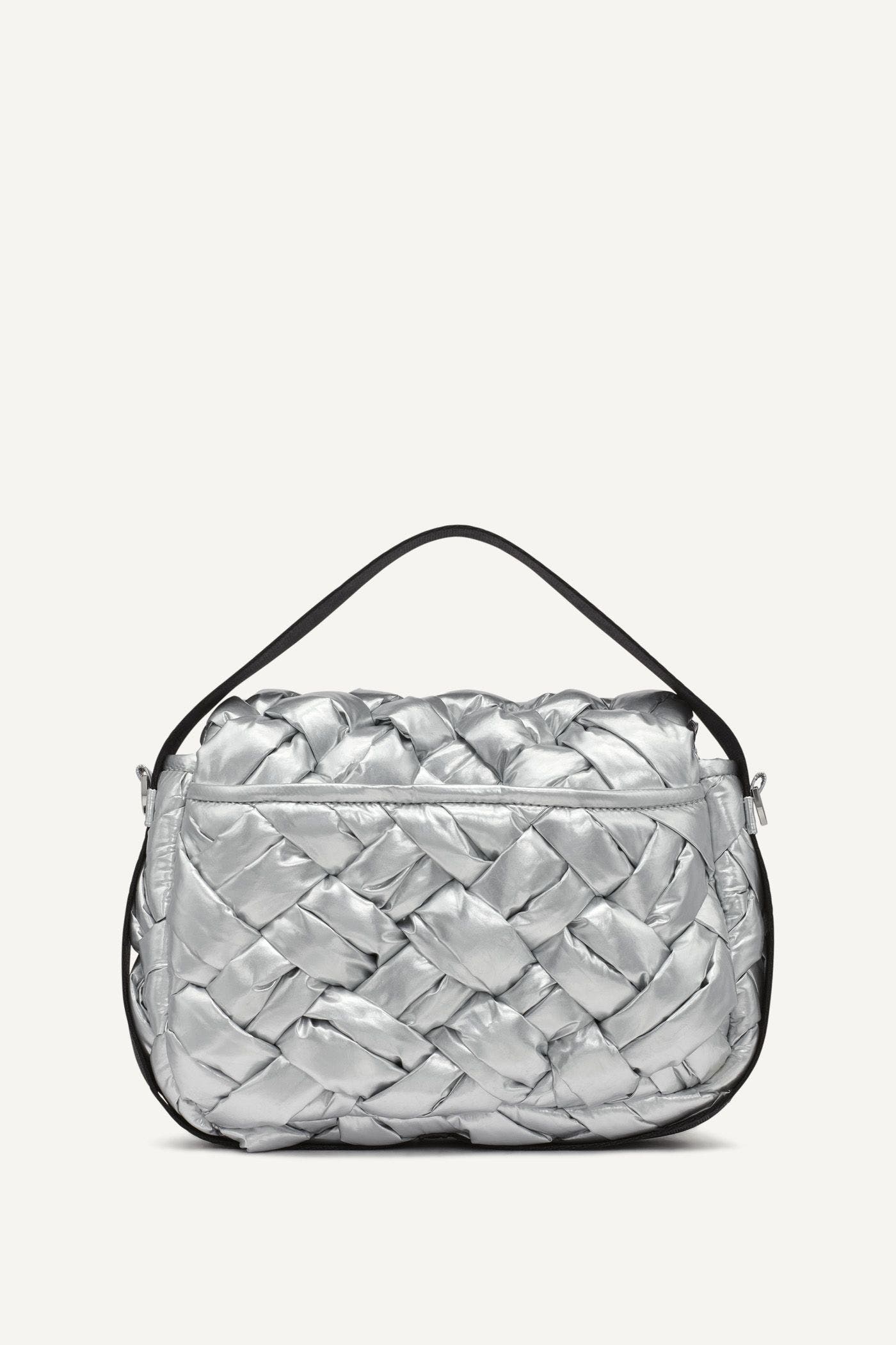 DKNY Nadia Flap Shoulder Bag, Alternate, color, Silver