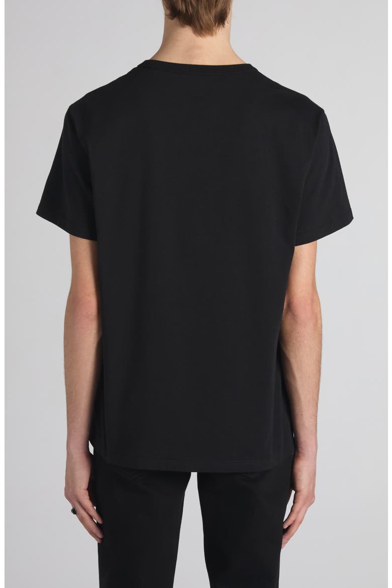 Logo Embroidered T-Shirt, Alternate, color, BLACK/ YELLOW