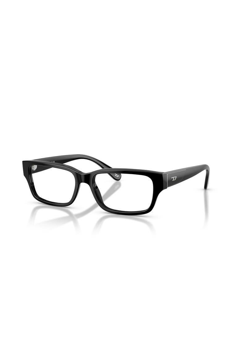 54mm Square optical glasses, Main, color, Black