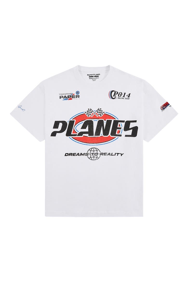 Raceway Graphic T-Shirt, Alternate, color, WHITE