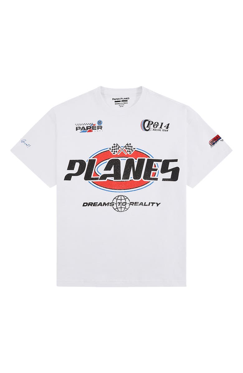 PAPER PLANES Raceway Graphic T-Shirt, Alternate, color, White