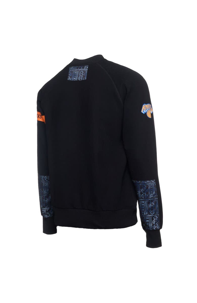 Two Hype Men's NBA x Two Hype  Black New York Knicks Culture & Hoops Collection Premium Pullover Sweatshirt, Alternate, color, 