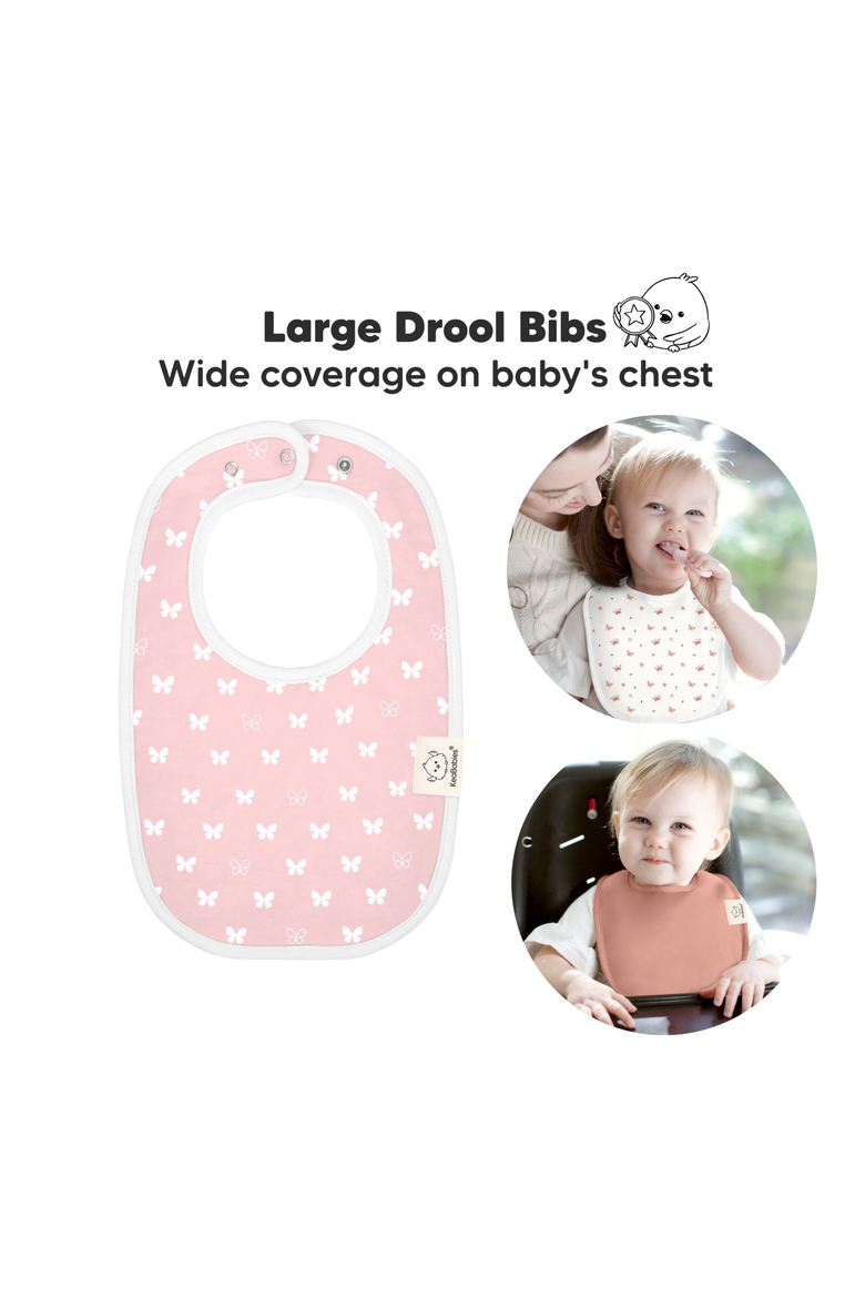 8-Pack Baby Drool Bibs, Alternate, color, Butterflies