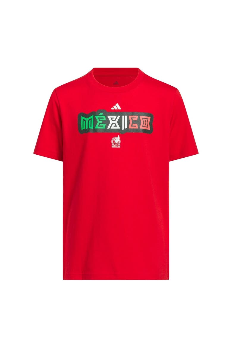 Youth adidas Red Mexico National Team Jersey Hook T-Shirt, Alternate, color, Red