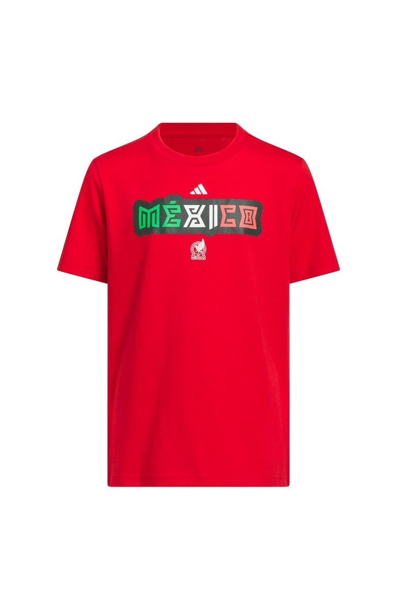 adidas Youth adidas Red Mexico National Team Jersey Hook T-Shirt, Alternate, color, Red