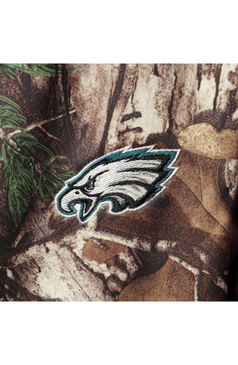 DUNBROOKE Men's Dunbrooke Realtree Camo Philadelphia Eagles Circle Champion Tech Fleece Pullover Hoodie, Alternate, color, 