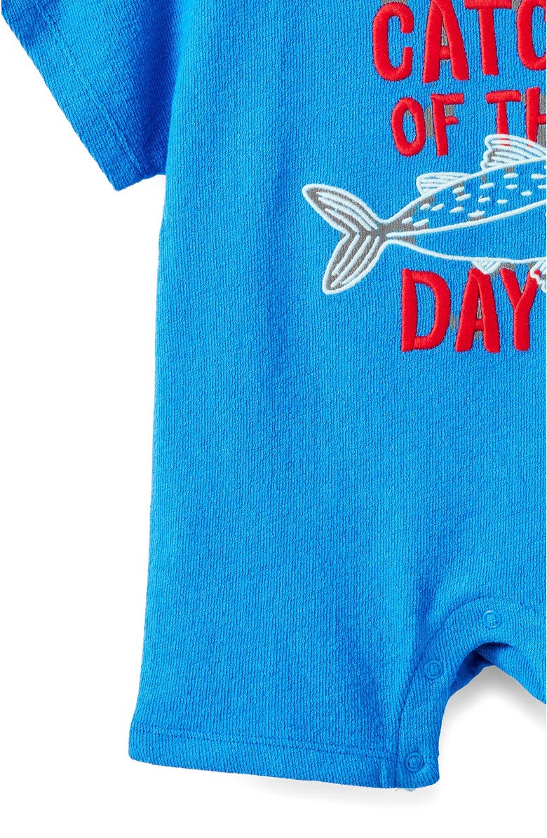 Cotton On Kids Tyla Knit Playsuit, Alternate, color, Harbour Blue Catch Of The