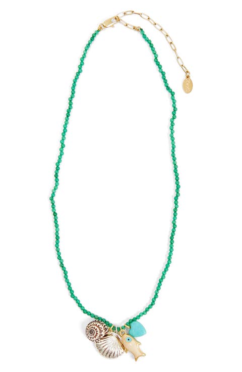 Beaded Charm Necklace