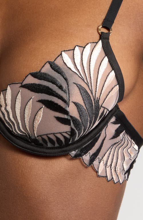 Bluebella Katerine Embroidered Mesh Underwire Bra In Multi