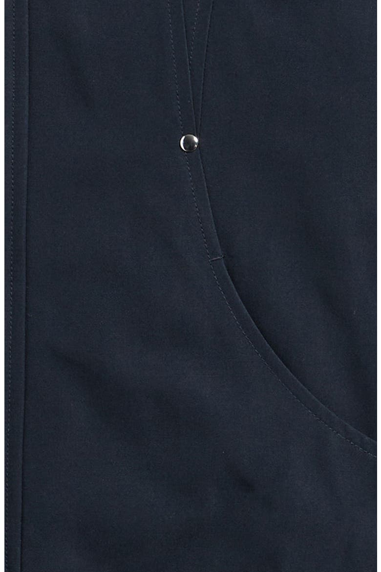 Kids' Down Parka with Removable Genuine Shearling Trim Hood, Alternate, color, NAVY/ BLACK