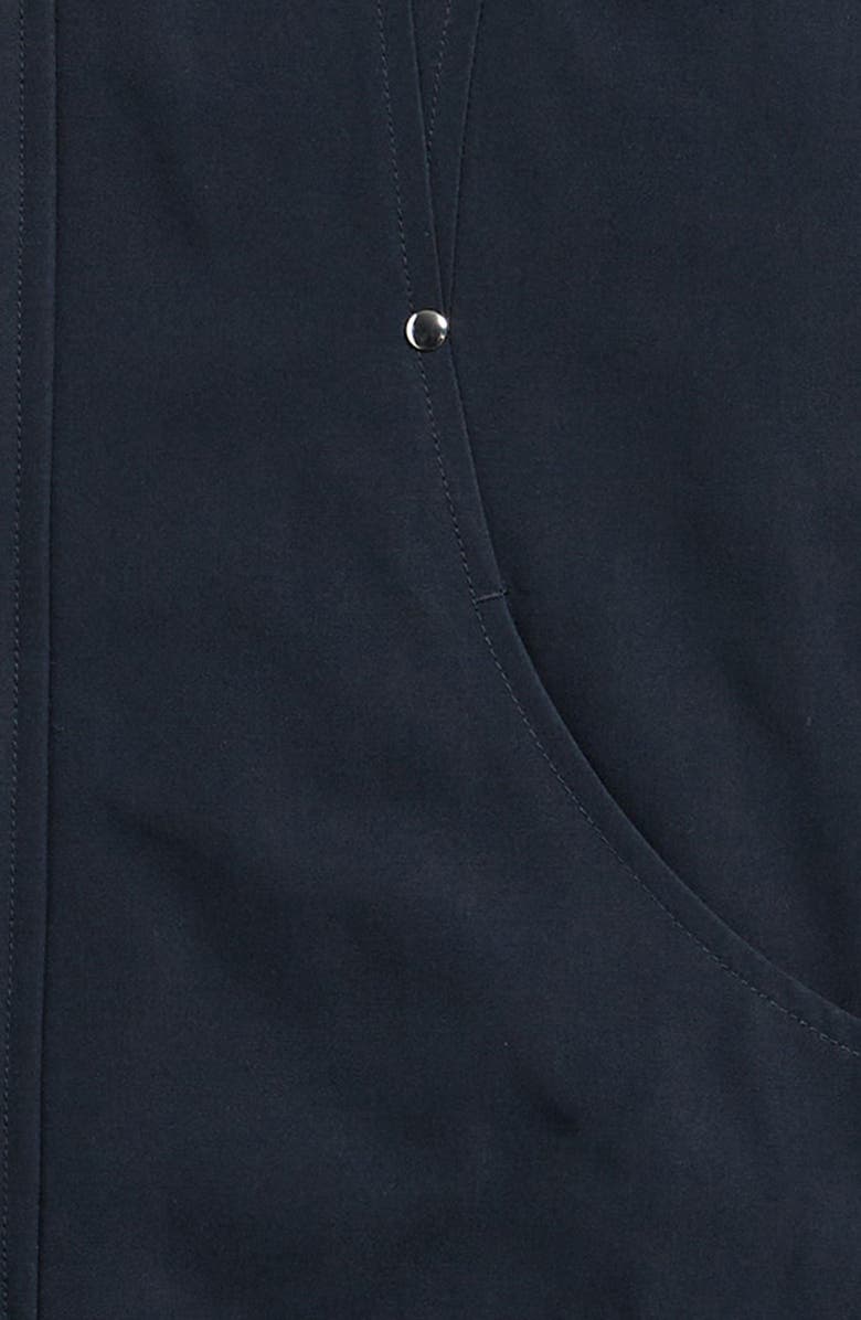 Moose Knuckles Kids' Down Parka with Removable Genuine Shearling Trim Hood, Alternate, color, Navy/ Black