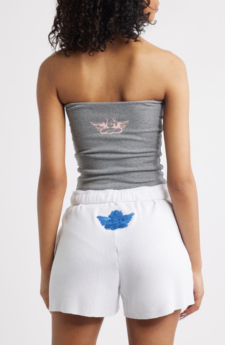 BOYS LIE Later Cowboy Embellished Graphic Tube Top, Alternate, color, Dark Heather Ash Gre