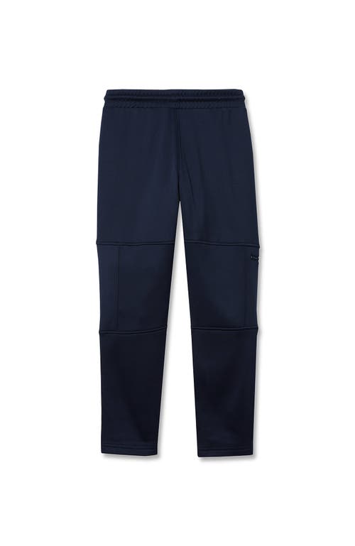 Lands' End Boys Husky Basic Iron Knee Fleece Joggers In Blue