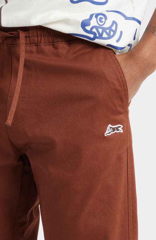 Icecream Strawberry Fit Cotton Stretch Twill Work Pants In Brown