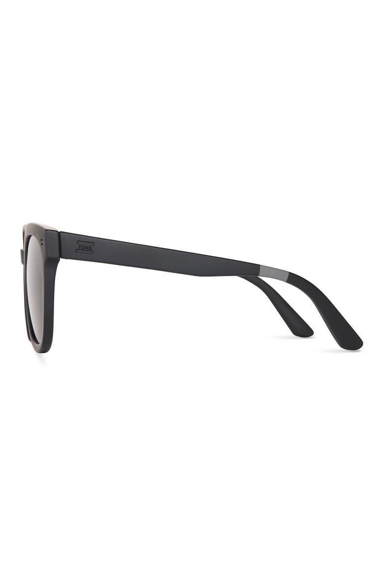 Juniper 54mm Round Sunglasses, Alternate, color, MATTE BLACK W/ GREEN GREY