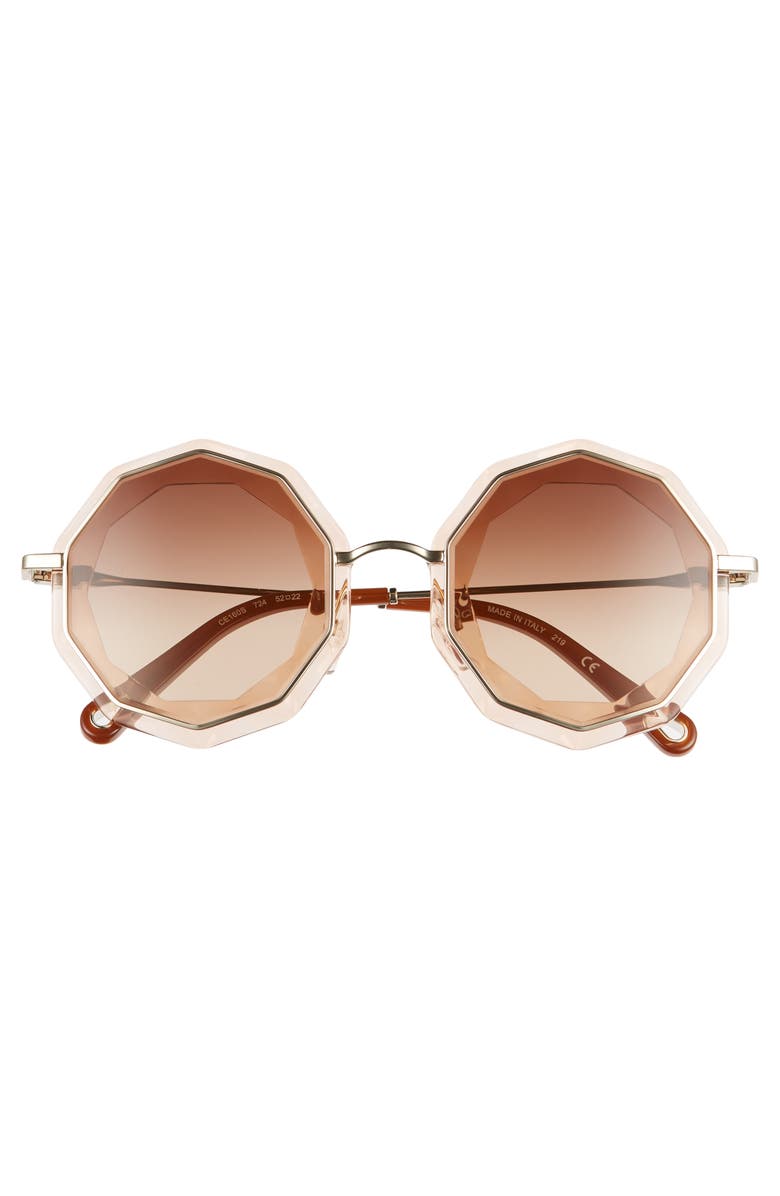 Chloé Caite 52mm Round Sunglasses, Alternate, color,