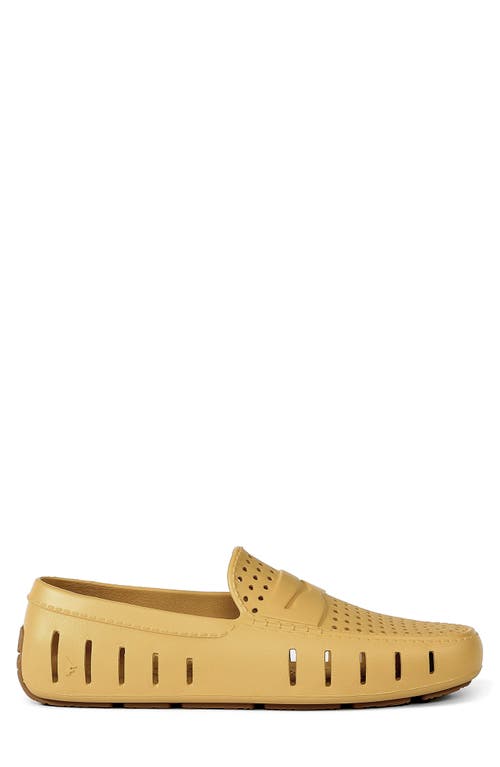Floafers Country Club Molded Driver Loafer In Gold