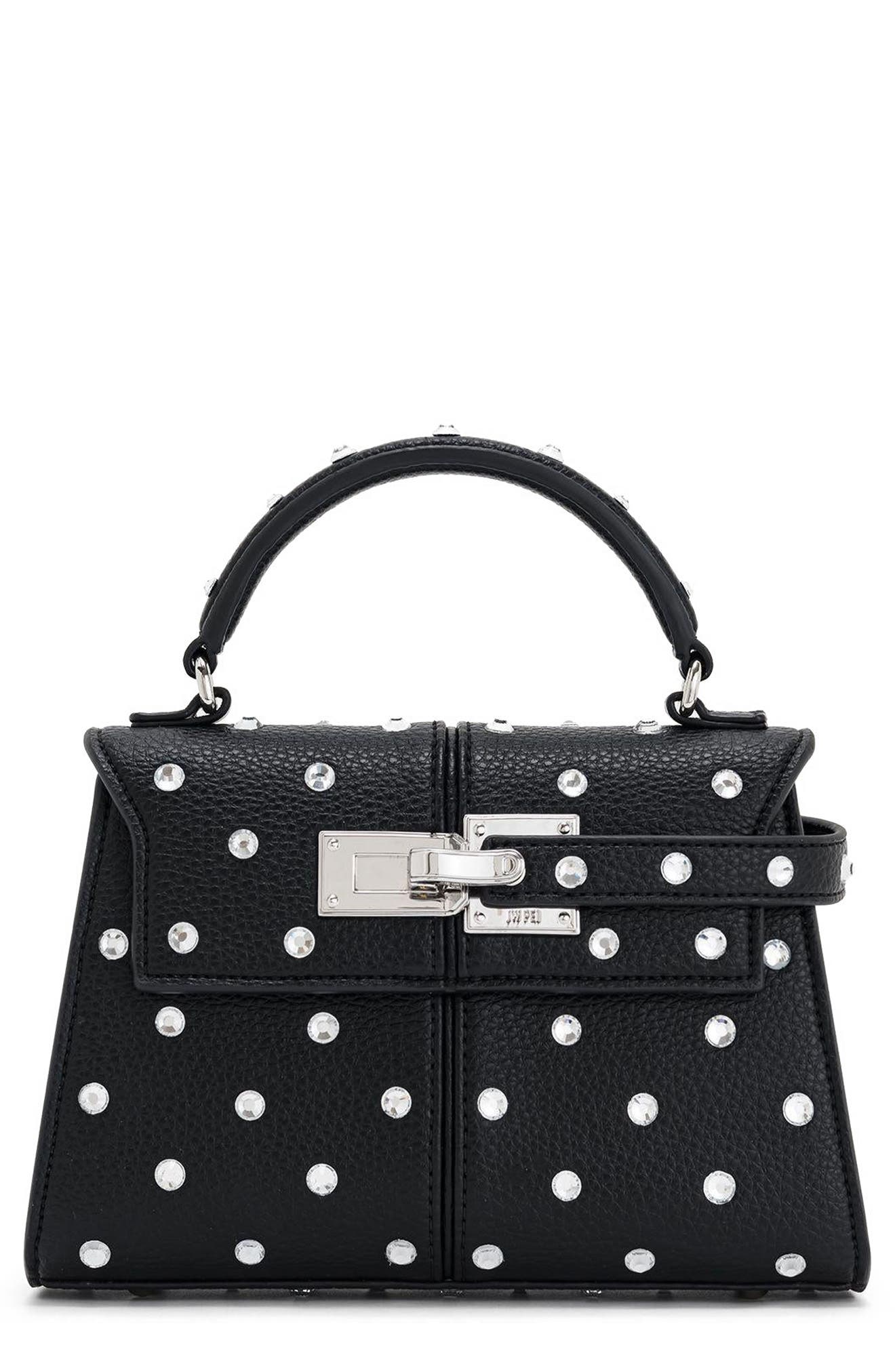 JW PEI Elise Crystal Embellished Top Handle Bag, Main, color, 