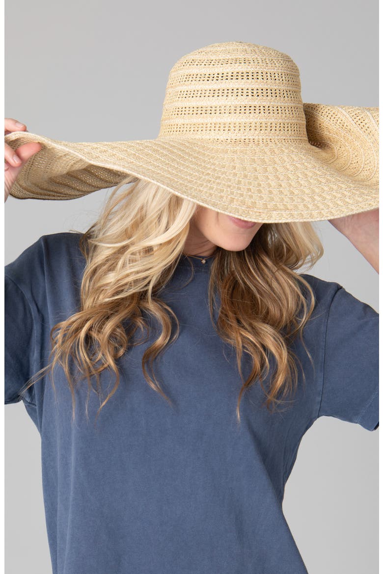 Wide Brim UPF 50+ Floppy Sun Hat, Alternate, color, NATURAL
