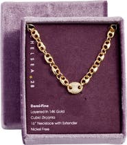 Chelsea28 Pavé Cubic Zirconia Mariner Chain Necklace