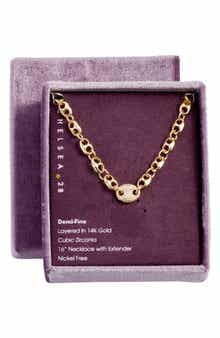 Chelsea28 Pavé Cubic Zirconia Mariner Chain Necklace