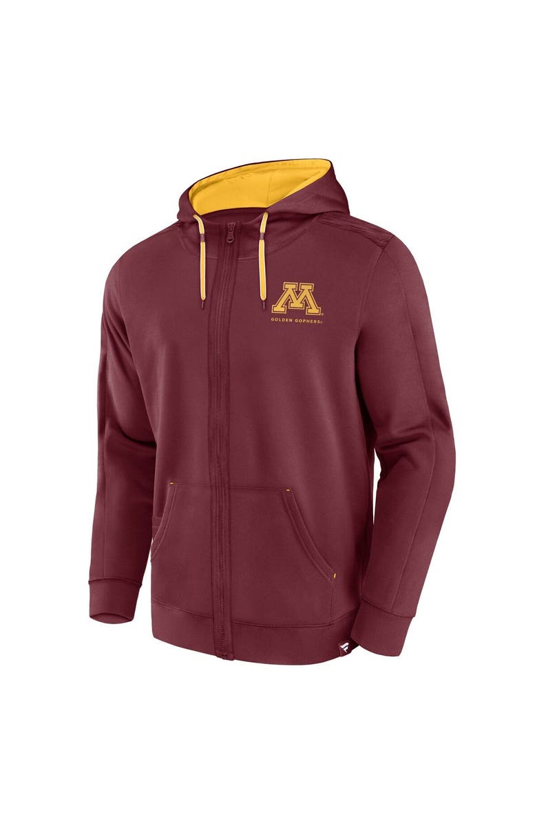 FANATICS Men's Fanatics Branded Maroon Minnesota Golden Gophers Power Index Full-Zip Hoodie, Alternate, color, Maroon