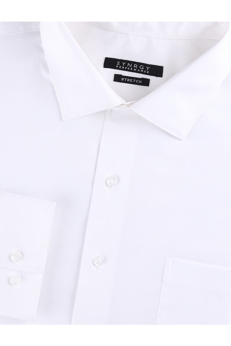 Performance Solid Dress Shirt, Alternate, color, WHITE