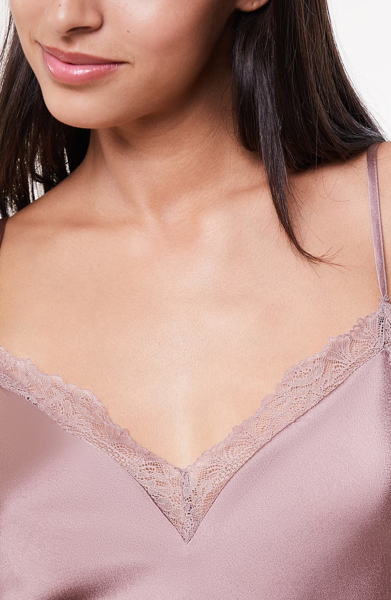 Etam Sentiment Satin Pajama Camisole, Alternate, color, 