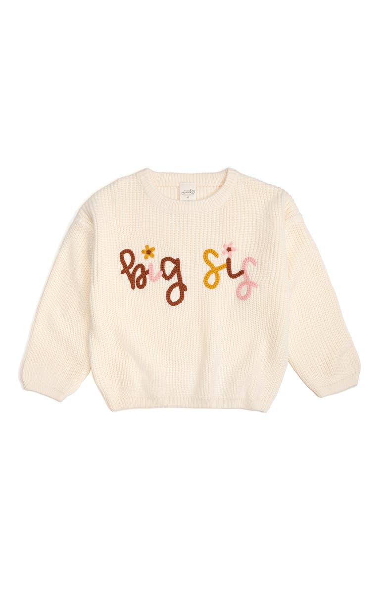 Sweet Wink Big Sis Yarn Knit Sweater, Main, color, 