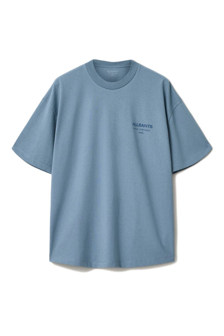Xander Crewneck T-Shirt, Alternate, color, COASTLINE BLUE