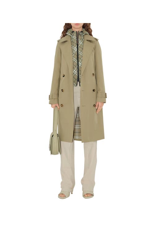 Burberry Highgrove Castleford Lapel Trench Coat In Skylark