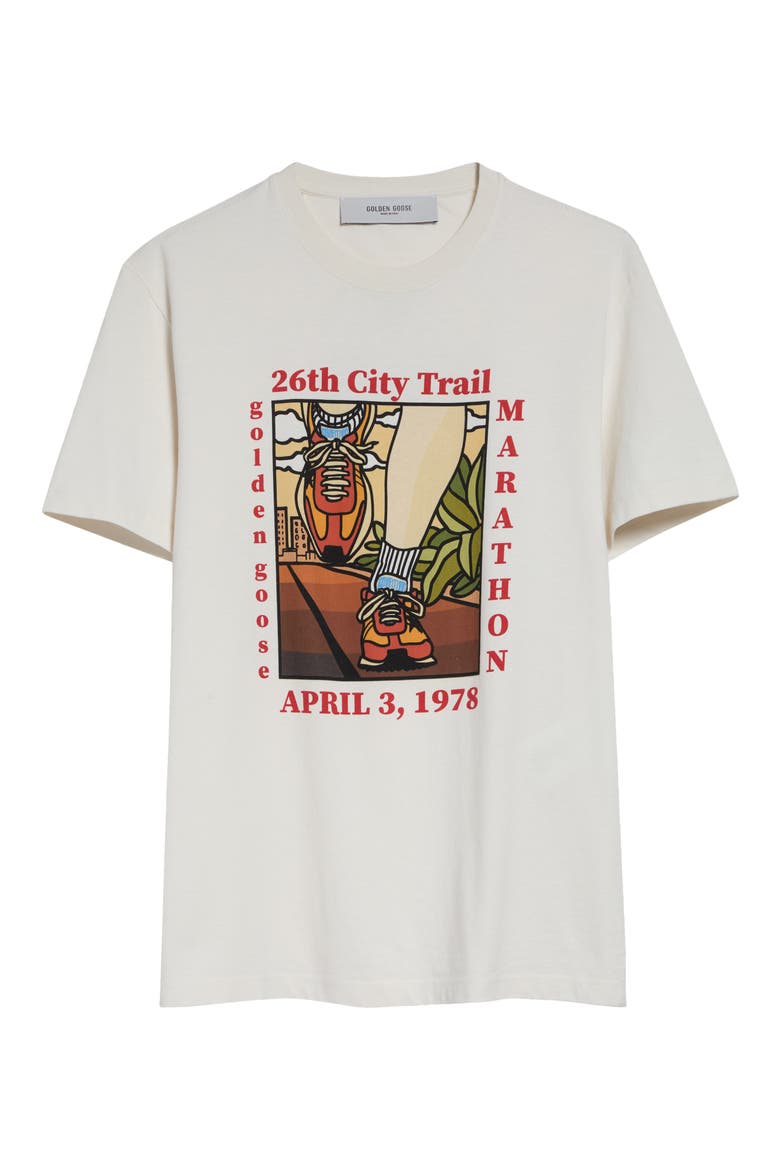 Journey Graphic T-Shirt, Main, color, HERITAGE WHITE