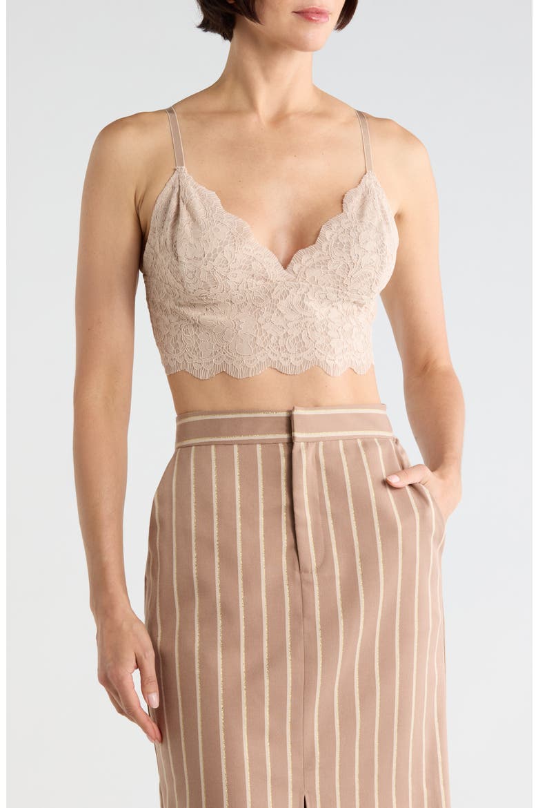 Aislin Lace Bralette Top, Main, color, DOESKIN