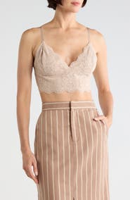 L'AGENCE Aislin Lace Bralette Top