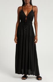 elan cover up maxi dress Elan Womens Dress Plus Size Long Summer Maxi Beach Cover Up with Pockets Rayon