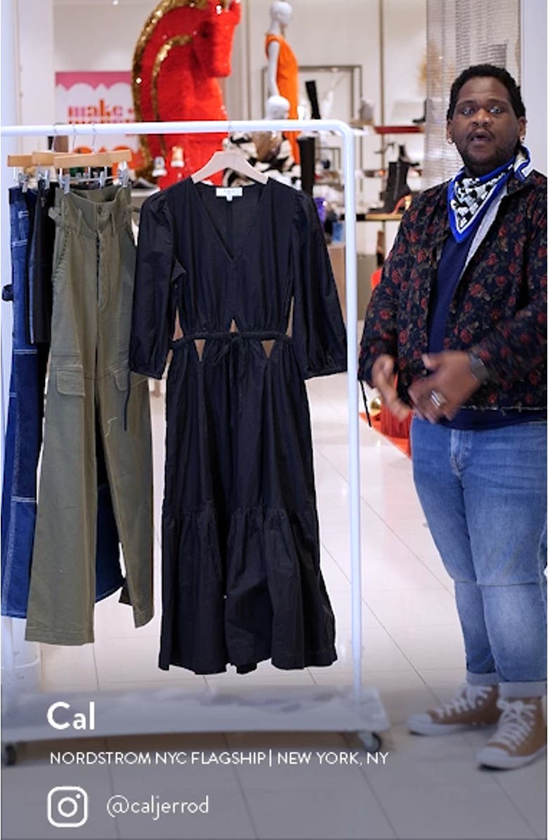 Steph Cutout Long Sleeve Maxi Dress, sales video thumbnail