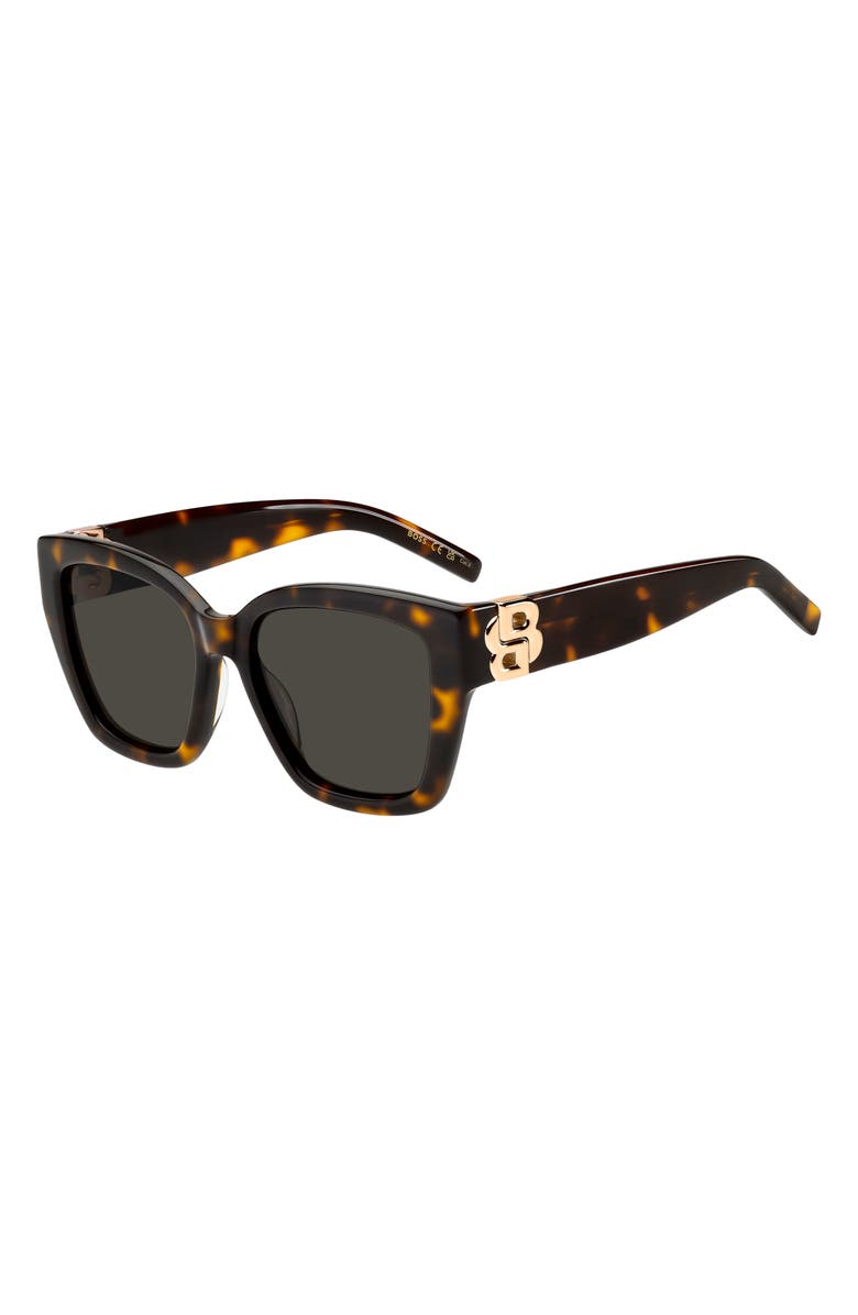 BOSS 54mm Sunglasses, Alternate, color, Havana/ Grey